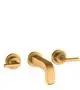 AXOR-HG-AXOR-Citterio-3-Loch-Waschtischarmatur-Unterputz-fuer-Wandmontage-mit-Auslauf-162-mm-Hebelgriffen-und-Rosetten-Brushed-Gold-Optic-39315250 gallery number 1
